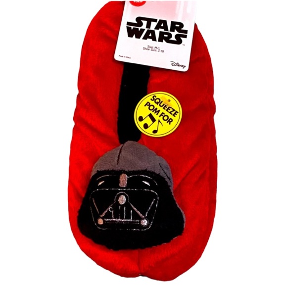 NWT Star Wars Darth Vader Sounds Snuggle Toes Slippers - Picture 1 of 3